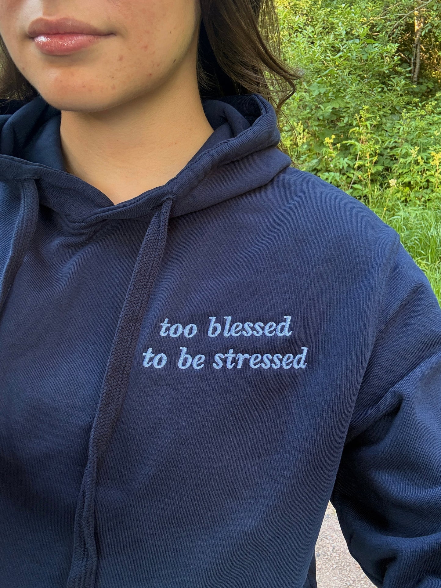 Too Blessed To be Stressed Hoodie